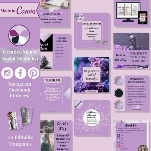 Creative Mauve Deluxe Social Media Kit web