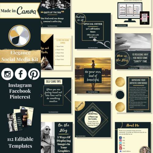 Elegance Deluxe Social Media Kit web