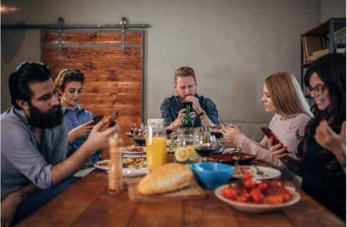 Emerging Social Dilemmas of Social Media - People on the Phone